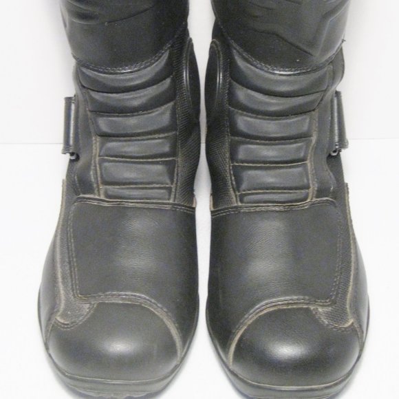 Women's ALPINESTARS Motorcycle Motorbike Riding Boots Black Sz 38/ 7.5 US - EUC! - Picture 2 of 10